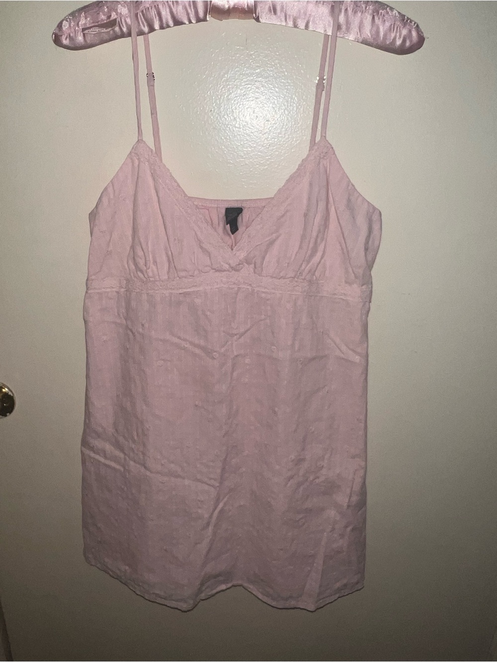 wild fable Soft Pink Textured Linen Tank